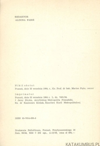 Powołanie do wspólnoty. KS. TADEUSZ RYŁKO