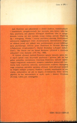 Cykle afirmacji ludzkich. JACK DOMINIAN