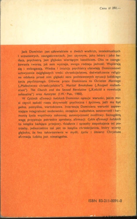 Cykle afirmacji ludzkich. JACK DOMINIAN