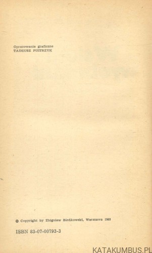 W skali wyobraźni. ZBIGNIEW BIEŃKOWSKI