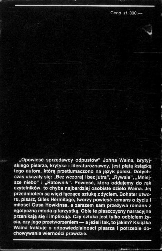 Opowieść sprzedawcy odpustów. JOHN WAIN