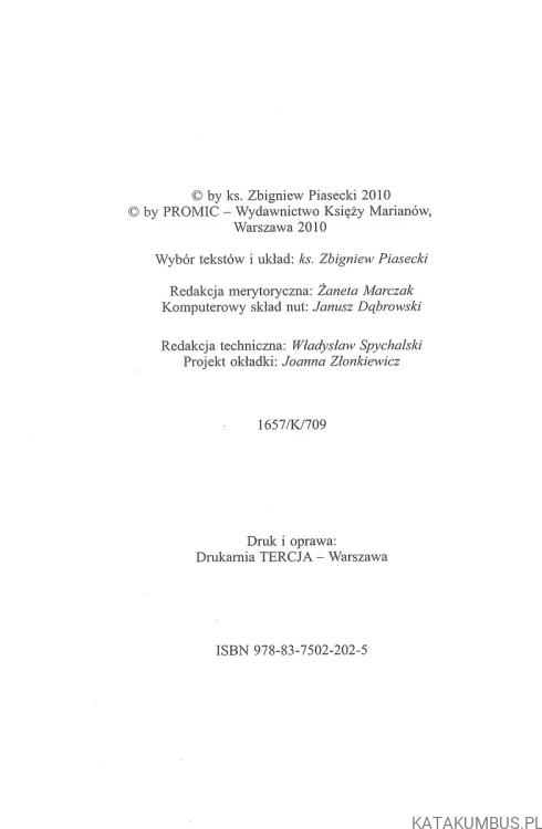 Będę śpiewać Bogu. KS. ZBIGNIEW PIASECKI