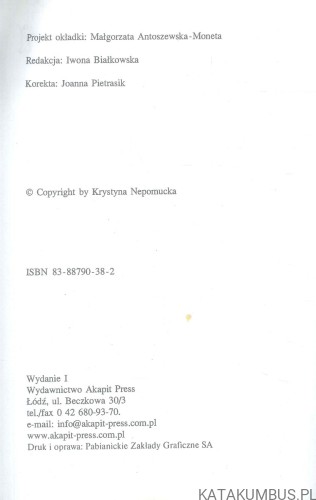 Moje życie z kosmitą. KRYSTYNA NEPOMUCKA