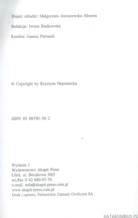 Moje życie z kosmitą. KRYSTYNA NEPOMUCKA