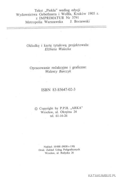 Piekło. Czy jest. Czym jest. PRACA ZBIOROWA