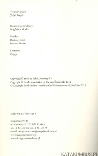Ludzie Julya. NADINE GORDIMER