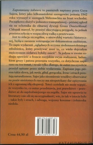 Zapomniany żołnierz. GUY SAJER