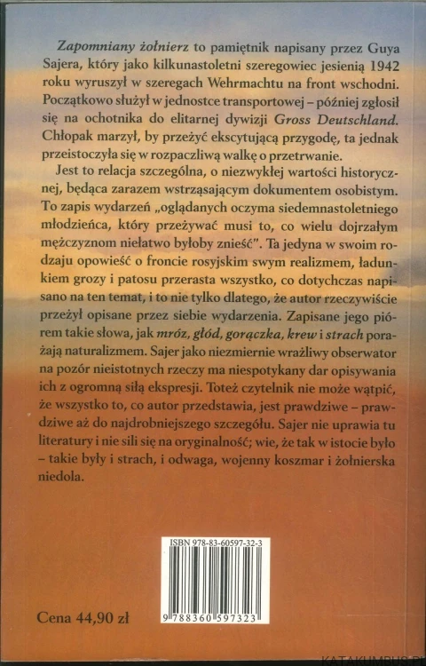 Zapomniany żołnierz. GUY SAJER