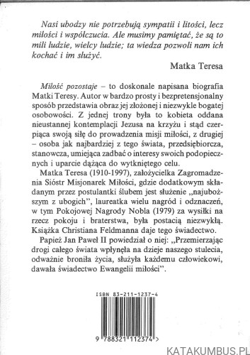 Miłość pozostaje. CHRISTIAN FELDMANN