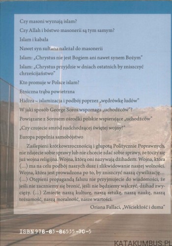 Masoneria, islam, uchodźcy - czy czeka nas wielka apokalipsa?. STANISŁAW KRAJSKI