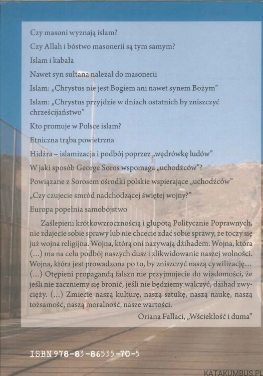 Masoneria, islam, uchodźcy - czy czeka nas wielka apokalipsa?. STANISŁAW KRAJSKI