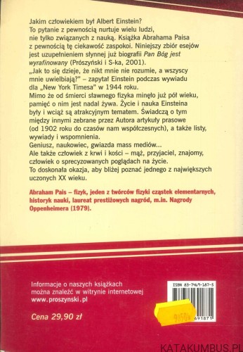 Tu żył Albert Einstein. ABRAHAM PAIS