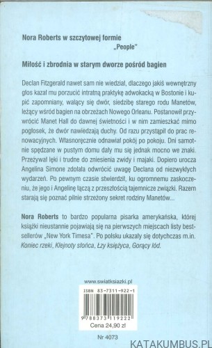 Noc na bagnach Luizjany. NORA ROBERTS
