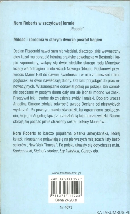 Noc na bagnach Luizjany. NORA ROBERTS