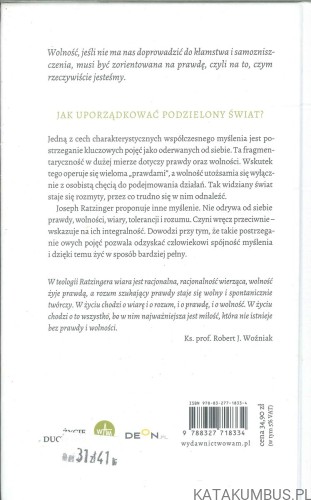 Prawda i wolność. Rozważania o współczesności. JOSEPH RATZINGER