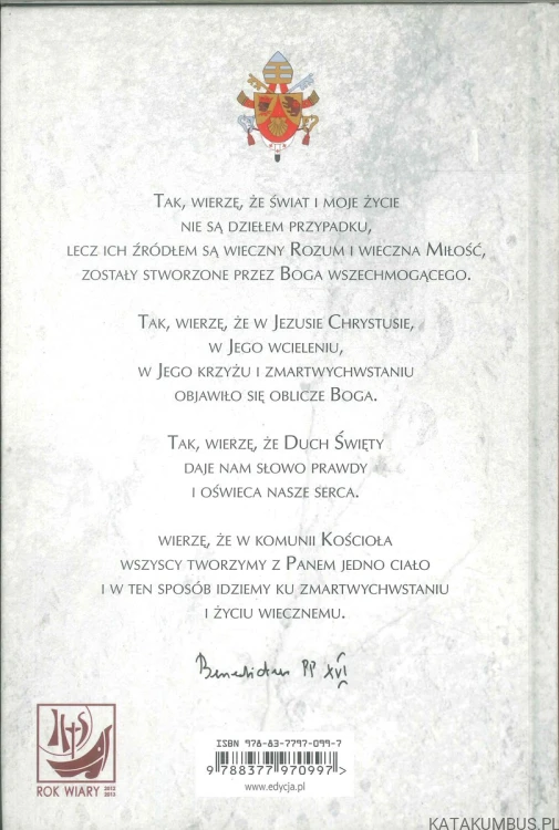 Radość wiary. BENEDYKT XVI