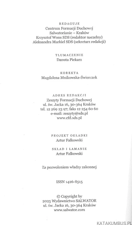 Walka duchowa. AMEDEO CENCINI