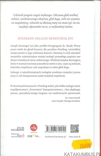 Głód Boga. Kazania z Pentling. JOSEPH RATZINGER