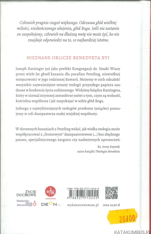 Głód Boga. Kazania z Pentling. JOSEPH RATZINGER