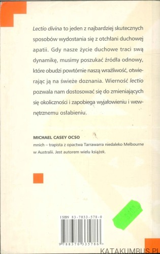 Lectio divina. Sztuka świętego czytania. MICHAEL CASEY OCSO