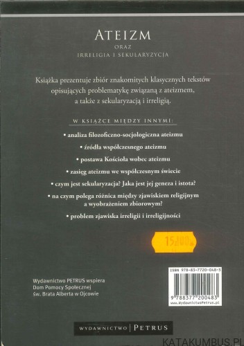Ateizm oraz irreligia i sekularyzacja. PRACA ZBIOROWA