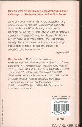 Dwie miłości. MARIA NUROWSKA