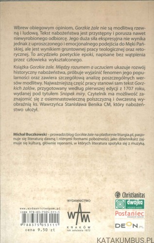 Gorzkie żale. Między rozumem a uczuciem. MICHAŁ BUCZKOWSKI
