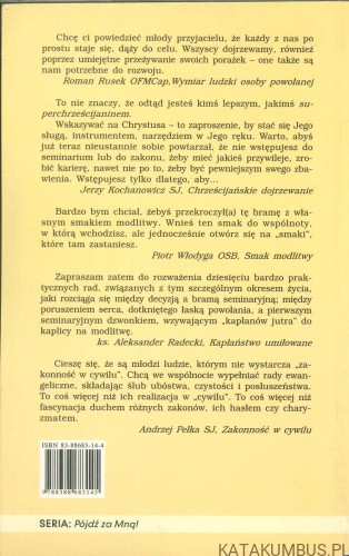 Między decyzją a bramą, czyli w jaki sposób przygotować się do realizacji powołania. PRACA ZBIOROWA
