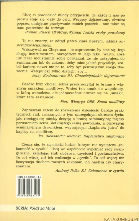 Między decyzją a bramą, czyli w jaki sposób przygotować się do realizacji powołania. PRACA ZBIOROWA