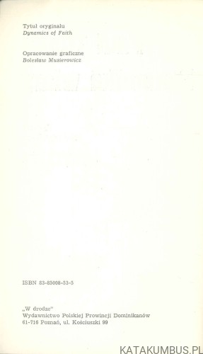 Dynamika wiary. PAUL TILLICH