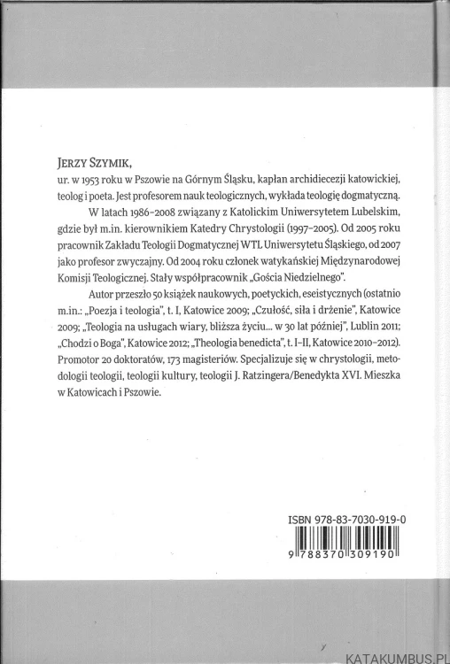 Poezja i teologia. Tom 2. JERZY SZYMIK