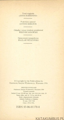 Anna Karenina. LEW TOŁSTOJ