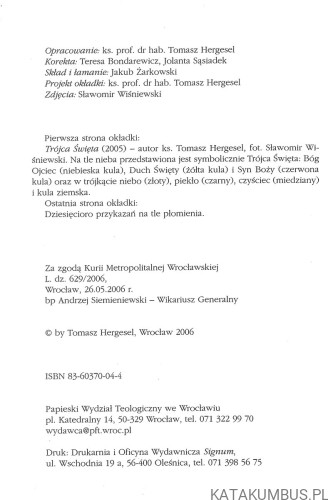 Jam jest Pan Bóg twój!. TOMASZ HERGESEL