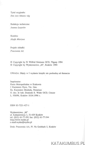 Droga modlitwy wewnętrznej. WILFRID STINISSEN