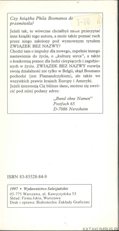 Człowieku lubię cię. PHIL BOSMANS