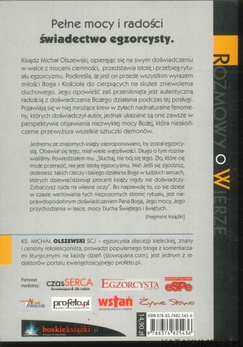 Egzorcyzm. Posługa miłości. KS. MICHAŁ OLSZEWSKI SCJ