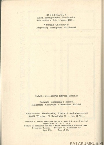 Kościół na drogach jedności. STANISŁAW NAGY
