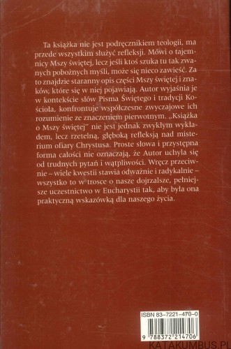 Książka o Mszy świętej. JAN KUŹNIAR