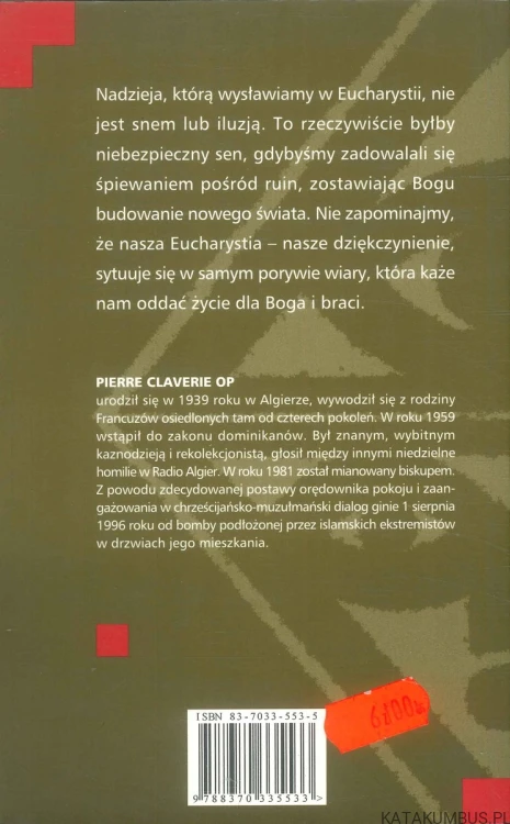 Oddać życie. PIERRE CLAVERIE OP