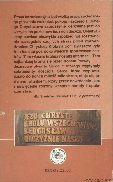 Jezus jest Królem. Rekolekcje intronizacyjne. JAN MIKRUT CSSR