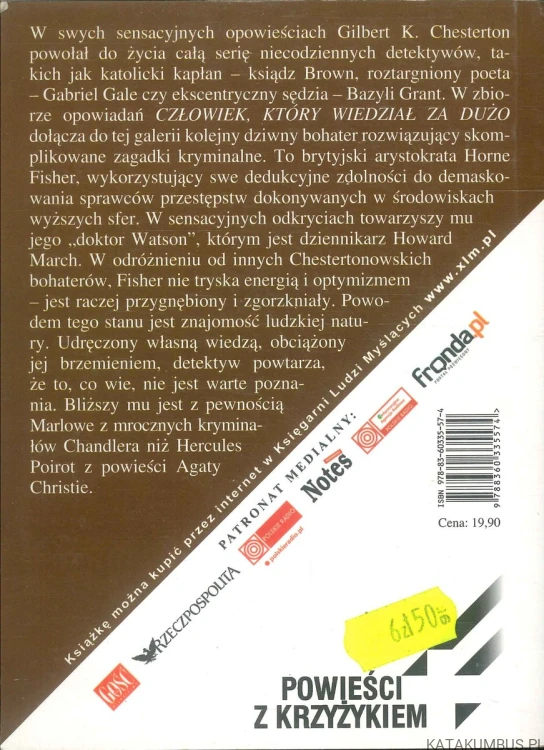 Człowiek, który wiedział za dużo. GILBERT K. CHESTERTON