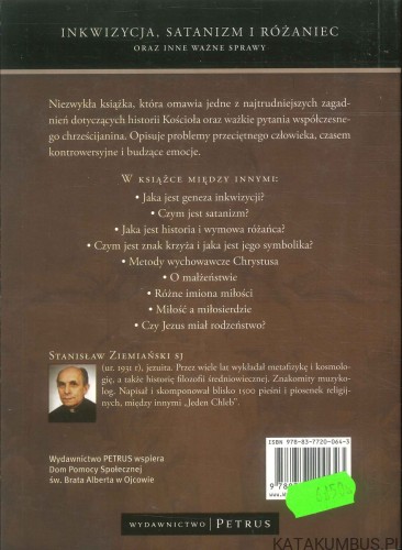 Inkwizycja, satanizm i różaniec oraz inne ważne sprawy. STANISŁAW ZIEMIAŃSKI SJ