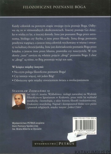 Filozoficzne poznanie Boga. STANISŁAW ZIEMIAŃSKI SJ