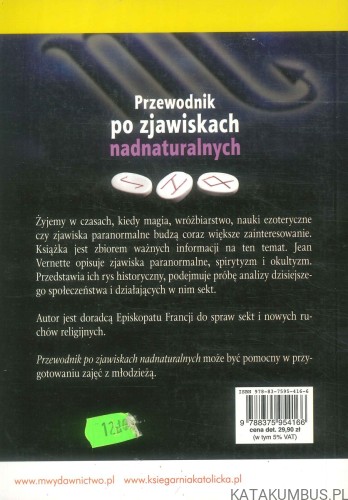 Przewodnik po zjawiskach nadnaturalnych. JEAN VERNETTE