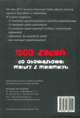 Testy maturalne. Matematyka. Poziom podstawowy. PRACA ZBIOROWA