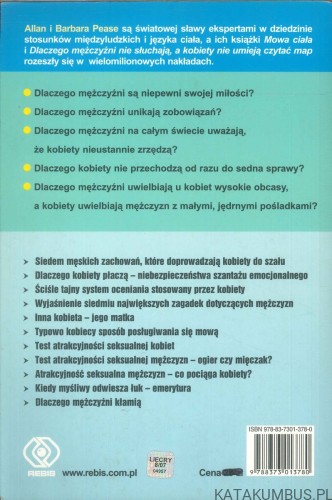 Dlaczego mężczyźni kłamią, a kobiety płaczą. ALLAN I BARBARA PEASE