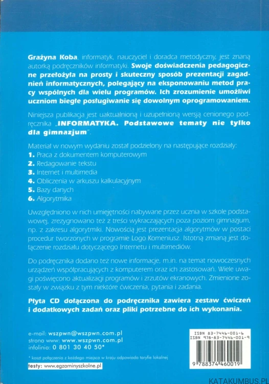 Informatyka. Podstawowe tematy. GRAŻYNA KOBA
