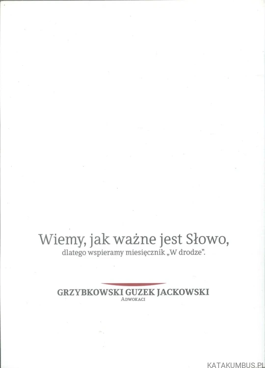 W drodze 1/2014 (485). PRACA ZBIOROWA