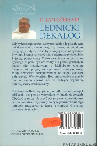 Lednicki dekalog. O. JAN GÓRA OP