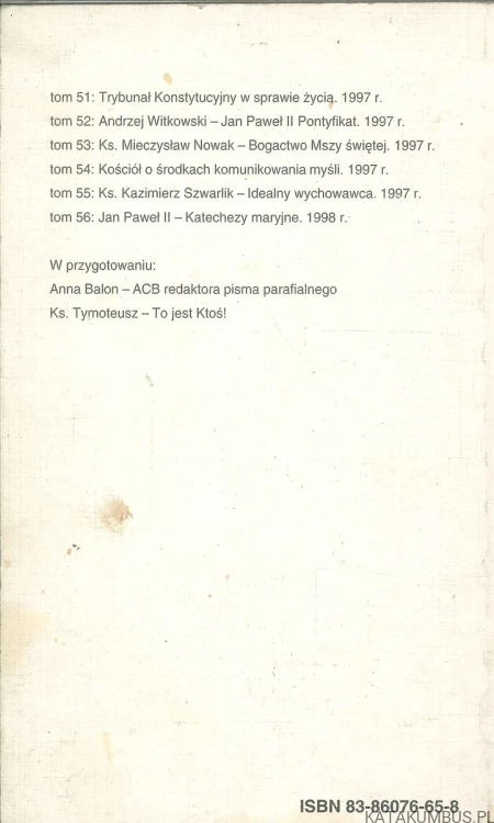 Wspólnota wiary i działania. KS. ANDRZEJ PRZYBYLSKI